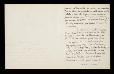 Autografbrev til Claude Monet, 21. juli 1920