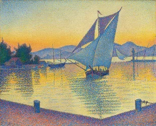 Havnen ved solnedgang, Opus 236 (Saint-Tropez). 1892