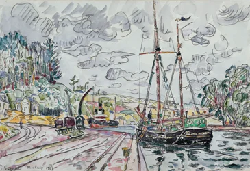 Landskap ved Pontrieux, 1927