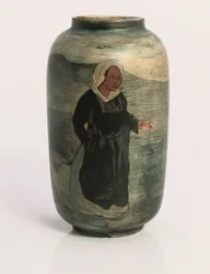 Bretonske kvinner, ca. 1895 (gipsvase)