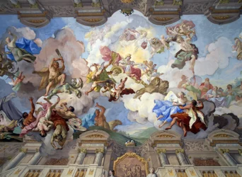 Malte dekorer i Melk Abbey (fresko)
