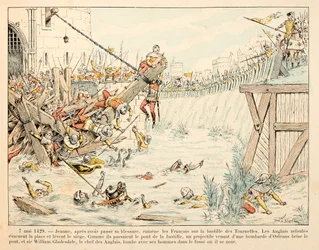 Illustrasjon hentet fra boken "" Joan of Arc "" av Theodore Cahu og illustrert av Paul De Semant (1855-1915): Den 7. mai