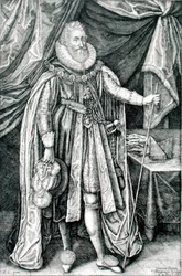 Ludovick Stuart, hertug av Richmond og Lennox (1574–1624), gravert av Joannes Barra (1581–1634)