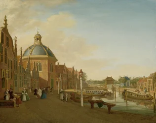 Dokkingbassenget i lekterkanalen i Leidschendam