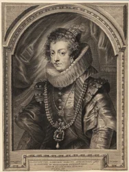 Portrett av dronning Elisabeth av Bourbon [Isabel de Borbón y Médicis]