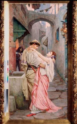 ""Messaline"" Representasjon av Valeria Messalina, grande debauchee de la Rome antique. Peinture de Pavel Alexandrovich Svedomsky (Svedomski) (1849-1904) 1900 Kazan, Statens kunstmuseum i Tatarstan, Russland