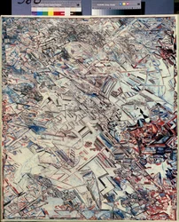 Komposisjon. Maleri av Pavel Nikolayevich Filonov (1883-1941), olje på lerret, russisk kunst, avantgarde, abstrakt kunst. Statens russiske museum, St. Petersburg.