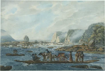 En fergescene på Susquehanna ved Wright#39;s Ferry, nær Havre de Grace