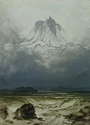 Landskapsutredning, Nord-Norge (olje på panel)