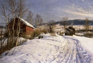 Et vinterlandskap, Lillehammer
