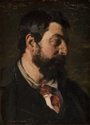 Portrett av den franske maleren Alfred Guillou