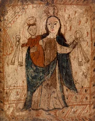 Vår Frue av Karmelfjellet, ca. 1749-1831 (vannbasert maling på trepanel)