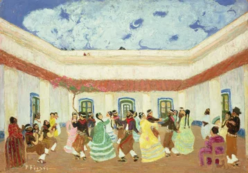 The Patio (olje om bord)