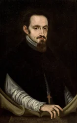 Barokk: Portrett av erkebiskop Ambrose Ignatius Spinola og Guzman (1632-1684) av Nunez de Villavicencio, Pedro (1635-1700), andre halvdel av det 17. århundre. Olje på lerret, 82x52. Bystyret i Sevilla