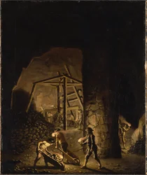 Et galleri i kobbergruvene i Falun