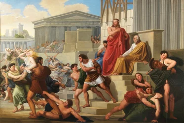 Voldtekten av de sabinske kvinnene, 1823-1824.