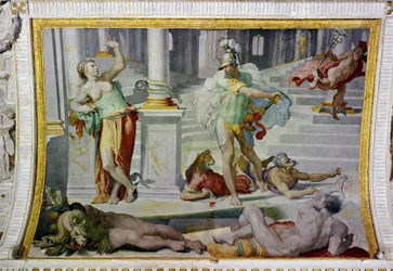 Ulysses og Circe, rundt 1550 (fresco)