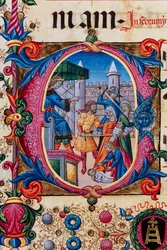 quot;Massacre of Innocents,quot; av Pellegrino di Mariano. Detalj.