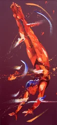 Gymnast Seven, 2011 (olje på lerret)