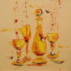 Still Life in Yellow, 2005 (olje på lerret)
