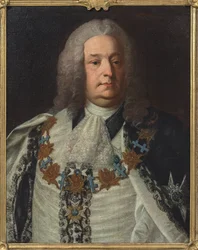 Portrett av grev Herman Cedercreutz (1684-1754), av Fjellstroem, Per Ericsson (1719-1790). Olje på lerret