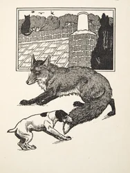 Fox Chasing, fra A Hundred Anecdotes of Animals, pub. 1924