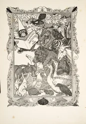 Frontispice, fra A Hundred Anecdotes of Animals, pub. 1924