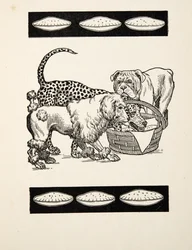 Of Two Evils Choosing the Minst, fra A Hundred Anecdotes of Animals, pub. 1924 (gravering)
