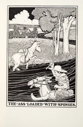 The Ass Loaded with Sponges, fra Fontaine Fables, pub. 1905