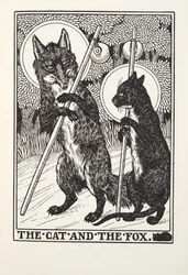 The Cat and the Fox, fra Fontaine Fables, pub. 1905