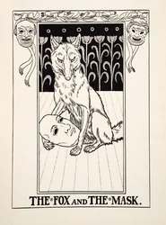 Reven og masken, fra Hundre av Æsops fabler, utgitt 1903