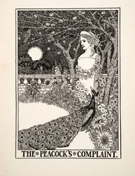 Påfuglens klage, fra Hundre fabler av Æsop, utgitt 1903