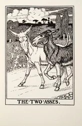 The Two Asses, fra Fontaine Fables, pub. 1905