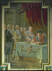 Charles III (1716-88) signerer dekretet som tillater handel med Asia og Filippinene