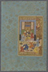 Zulaykha bundet av den gylne kjeden, ca. 1570-80