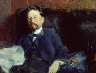 Portrett av Anton Tsjekhov (1860-1904), 1902