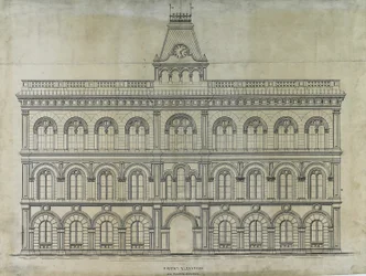 Kings County Courthouse-konkurranse, Chicago, Illinois, høyde