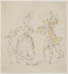 Scene fra Johan Herman Wessels "Kjærlighet uten strømper"