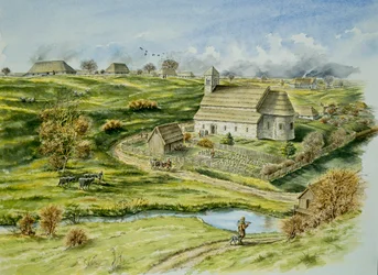 Wharram Percy Medieval Village, sent på 1100-tallet, c1990-2010