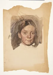 Portrett av kunstnerens kone Elise