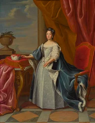 Portrett av Theresa Kunegunda Sobieska 1676-1730, kurfyrste av Bayern.