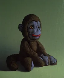 Brown Monkey on Green, 2016