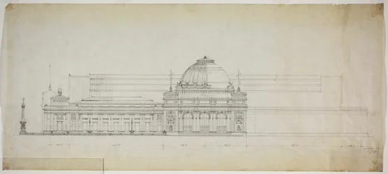 Lakefront Exhibition Hall, Chicago, Illinois, Elevation