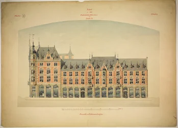 Rathskeller nybygg, Halle (Saale), Sachsen-Anhalt, Tyskland, Høyde