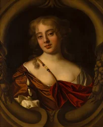Portrett av fru Bridgeman fra Devonshire, ca. 1638-80 (olje på lerret)