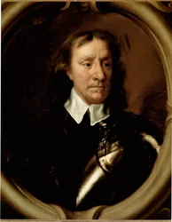Portrett av Oliver Cromwell (1599-1658), engelsk militær og statsmann - Maleri av Sir Peter Lely (1618-1680), Annees 1650 - Firenze, Palazzo Pitti