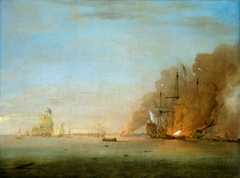Ødeleggelsen av «Soleil Royal» i slaget ved La Hogue, 23. mai 1692