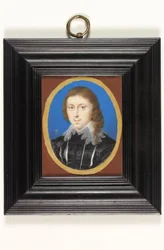 Edmund Waller (akvarell på vellum)