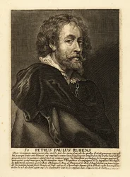 Portrett av Sir Peter Paul Rubens, flamsk kunstner og diplomat