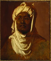 En afrikaner iført turban - en skisse